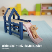 Cartoon Design 1:12 Scale Floor Carpet Versatile Decor 1:12 Scale Dollhouse Rug Realistic Intricacy for Children, Hobbyists, Model Display