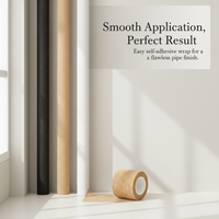 Pipe Wrapping Tape for Air Conditioner, Gas, and Fire Pipes - Non-Adhesive Decorative Cover for Exposed Pipes