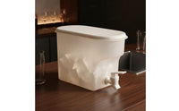 Refrigerator Juice Container Portable Handle Drink Container with Easy to Clean Fridge Water Dispenser with Spigot for Party, Picnic