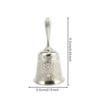 Decorative Hand Bell with Peacock Motif Elegant Metal Hand Bell Retro Handbell Compact for Collectors, Home Decor, Classroom