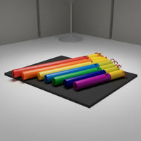 8 Pieces Rhythm Instrument Set Hand-Eye Coordination Tuned Percussion Tubes Colorful Diatonic Scale Instrument for Kids