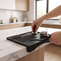Silicone Pressing Mat with Raised Edges Food-Grade coffee Tamping Mat for Home Baristas