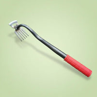 Ground-Clearing Weeder Rake Manganese Steel Handheld Soil Loosener Labor-Saving Weeding Tool for Farm