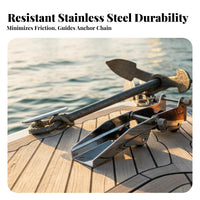 330mm Anchor Wheel Stainless Steel Anchor Wheel Seafaring Hardware Anti-Rust Sturdy Duty for Anchoring, Marina