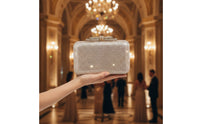 Evening Clutch Formal Rhinestone Purse Glittering Handbag for Weddings