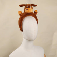 Cartoon Dog Headband Paw Details Dress-up Item Comfortable to Wear
