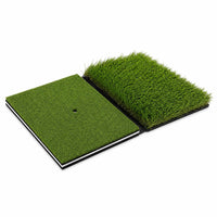 Two Pile Heights Two-sidedSided Golf Mat Layered Design Golf Practice Mat Rectangular