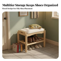 Space-Saving Design Shoe Changing Stool Multi-Purpose Use Narrow Shoe Changing Bench adaptable Household Furniture Minimalist Aesthetic for Apartment Dwellers, Homeowners, Seniors, Entryway, Small Spaces, Hallway, Fitting Room