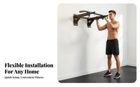 Space-Saving Wall Mounted Pull-up Bar Heavy-Duty Wall Mounted Pull up Bar High Weight Capacity Multifunctional Station Padded Grips for Adults, Athletes, Bodybuilders, Indoor, Strength Training, Bodyweight Exercise, Garage