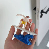 Fun Gift Inertia Swing Surfer Toy Stress Relief Swaying Surfer Car Ornament Surfing Man Dashboard Figure for Office Desk