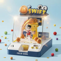 Timed Desktop Basketball Game Light and Sound Electronic Basketball Shooter Scoreboard-Style Home Use