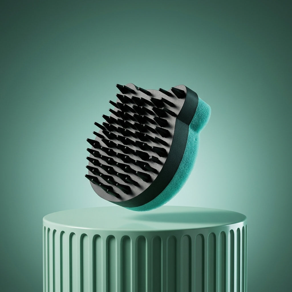 Cat Brush and Pet Hair Remover for Dog Cat Grooming, Gentle on Skin Soft Silicone Massage Brush, Unique Cat Head Shape, Self Cleaning Bath Brush