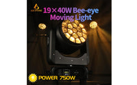 Bee Eye Stage Light DMX512 Control 19 Lens Moving Light DJ Moving Head Fixture 750W Power Event Lighting for Bar