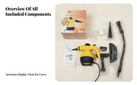 Pistol Grip Steam Cleaner Household Cleaning Easy to Use Multi-Purpose Accessories High-Temperature Handheld Steam Cleaner