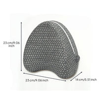 Washable Heart-Shaped Leg Pillow Contoured Memory Foam Leg Pillow Orthopedic Soft for Sleeping