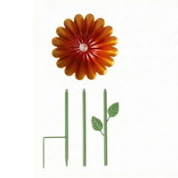 Foliage Accents Metal Bird Bath Stake Ground Insert Bird Bath Stake Slender Pollinator Water Station Decorative
