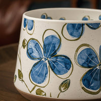 Wide Handle Vintage Floral Coffee Mug Easy to Clean Coffee Mug for Office