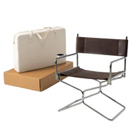 Foldable Design lowsilhouette Folding Chair Nordic aesthetic Portable Seating Lightweight Outdoor Furniture Comfortable for Campers, al fresco mealkers, Spectators, Camping, Balcony, Outdoors, al fresco meal
