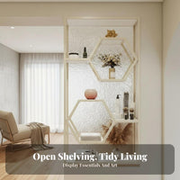Partition Shelf with Glass Panel Light Luxury Design Entryway Partition Cabinet Modern Minimalist Design Privacy Screen
