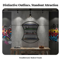 On the mountedMounted Nail Polish Mounted Areasaving Nail Polish Mounted Rack Easy Installation Display Shelf for Salon Owners, Home Users, Spa