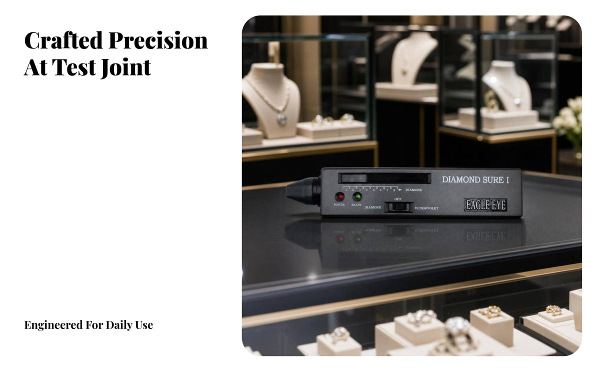 Powered Diamond Tester Pen | built-in Indicator Display, Diamond Selector, for Jewelry Shops