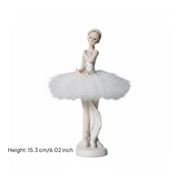 Gift Idea Ballet Dancer Figurine Elegant Pose Ballerina Figurine Hand-Painted Resin Dancer Ornament Lifelike Details for Girls, Dance Studio