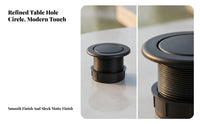 Water Resistant Umbrella Table Hole Insert Threaded Umbrella Insert Ribbed Plastic Outdoor Accessory Easy to Install