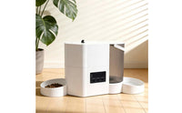 Large Capacity Pet Feeder Set Transparent Hopper Automatic Pet Feeder Anti-Skid Base for Home