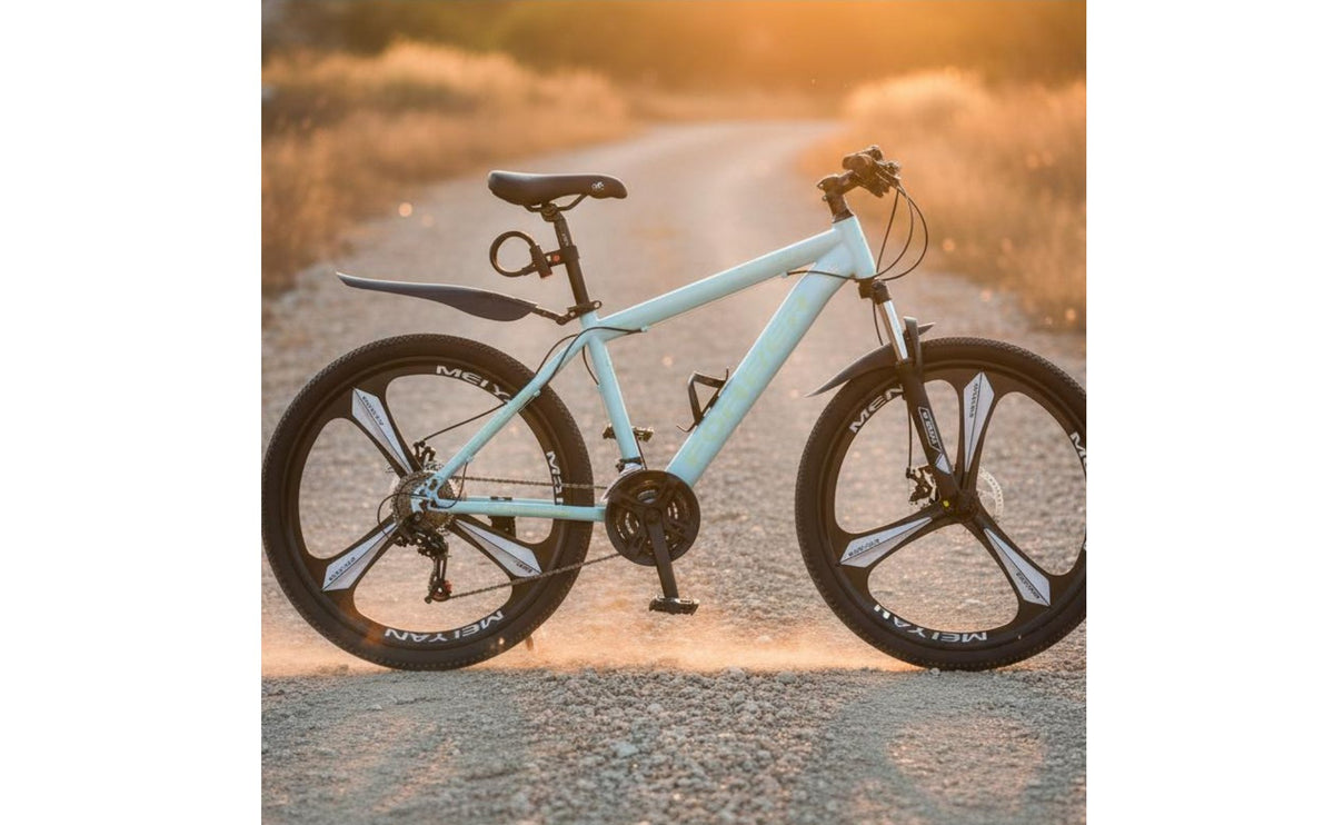 Lightweight Frame Mountain Bike Front Shock Absorption System Hardtail Mountain Bike Anti-Slip Tires Sports Equipment for Teenagers, Commuting