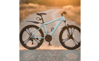 Lightweight Frame Mountain Bike Front Shock Absorption System Hardtail Mountain Bike Anti-Slip Tires Sports Equipment for Teenagers, Commuting