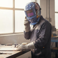 Auto-Darkening Metalworking Helmet Heat Resistant Auto Darkening Metalworking Helmet Safety Equipment Wide Shade Range