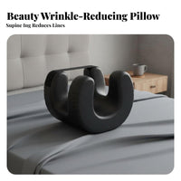 Soft Cushioning Ergonomic Face Pillow Skin-Friendly Face Cradle Pillow Silky Material for Beauty Enthusiasts, Side Sleepers, Bed, Bedroom