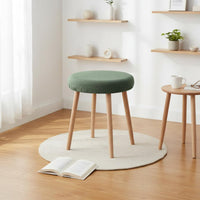 Round Stool Cover Dustproof Elastic Stool Seat Slipcover Round Chair Seat Protector Stretchy Home Textile Easy-Care for Kitchen