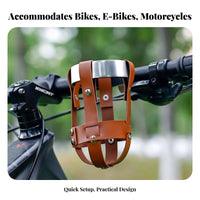 Universal Fit Bike Cup Holder Easy Installation Handlebar Cup Holder Sturdy and Long-Lasting for Motorcyclists, Scooter Cyclist S