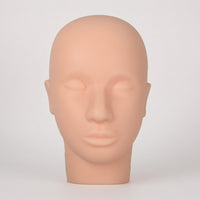 Face Inoculation Model with Ear Flat-Back Inoculation Training Mannequin Head Textured Silicone Face Model for Aesthetic Practitioners