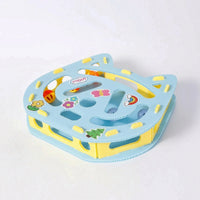 Cat Maze Toy with Balls Enrichment Cat Puzzle Maze Toy Hunting Hide and Seek for Cats, Living Room, Home