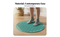 Non-Slip Slow Jogging Mat Shock Absorbing Foot Acupressure Mat Portable Design Foot Reflexology Pad High Elasticity for Beginners, Seniors, Indoor Exercise, Home Use, Office