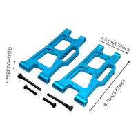 2 Pieces Rear Lower Swing Arm Anodized Finish Rear Lower Shock Absorption Arm RC Car Upgrade Part for Rough Terrain