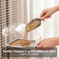 Birds Feeder Birds Food and Water Bowl Easy to Clean Dispenser for Cockatiels