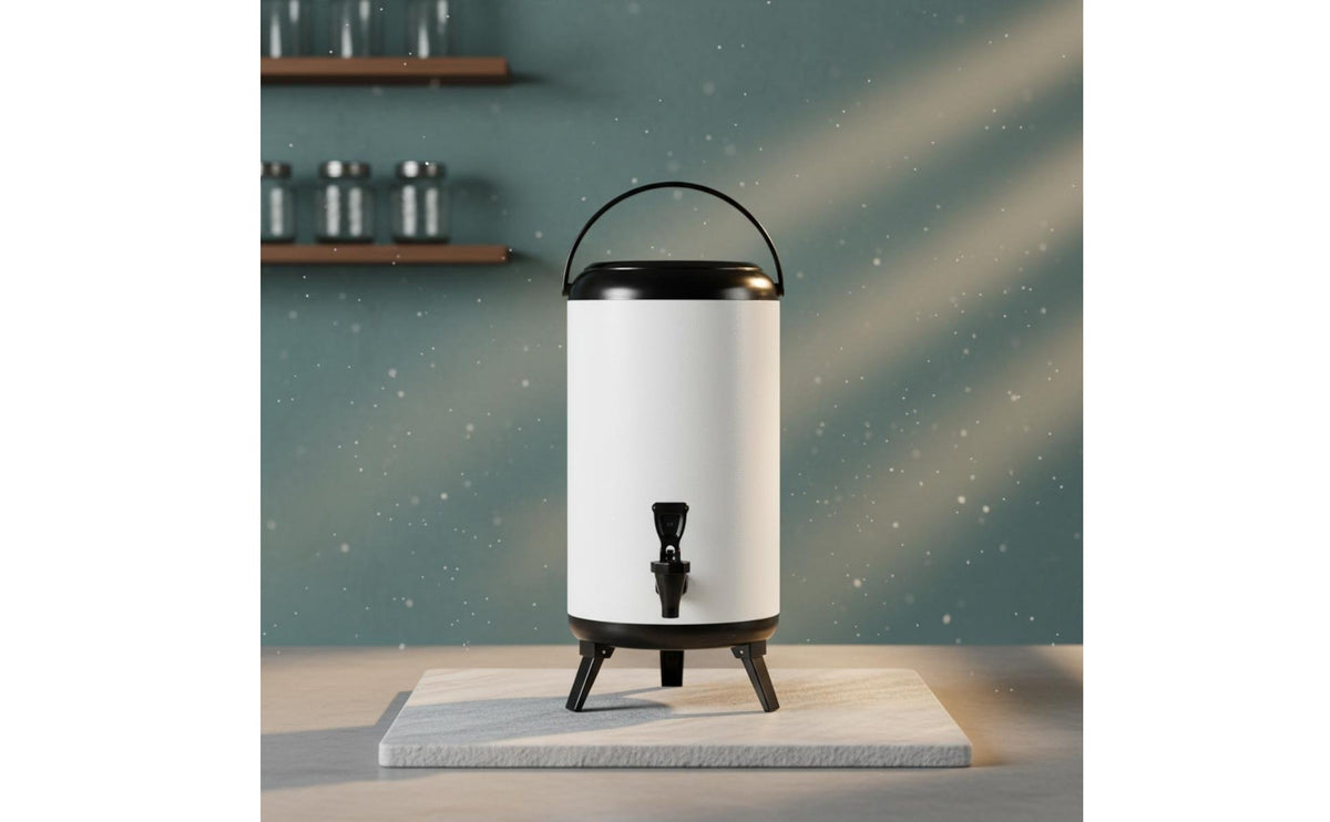 Business Tea Barrel Long-Lasting Insulation Hot and Cold Drink Container Stainless Steel Drink Server Easy to Clean for Events