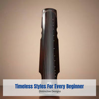 Guqin, Seven-String Zither for Beginners, Fuxi, Confucius, Ancient Style, Handmade Old Paulownia & Pine, Lacquer Finish, Pre-Tuned, Complete Accessories