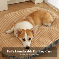Soft Dog Ing Mat Removable Cover Washable Dog Bed Four-Season Use Soft Cat Cushion for Young Dogs, Kittens, Indoors, On the Floor, Living Room