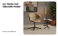 Light Luxury design Upholstered rotating Armchair Modern Design Lounge Chair Ergonomic posteriorrest Seating Furniture Sturdy Construction for Office Workers, Interior Designers, Homeowners, Reception Area, Living Room, Bedroom, study reading area