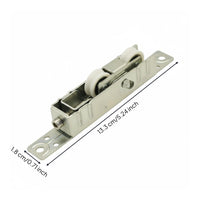 Height Adjustable Roller Metal Housing Double-Wheel Door Roller Mounting Tabs