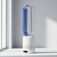 Bladeless Ventilation Fan 8-Level Bladeless Floor-Standing Bladeless Circulator-Standing Fan with Remote for Bedroom, Office, Home