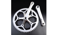 Single Chainring Crankset Square-Taper Crankset with Guard Loop 53T Chainring for Cyclists