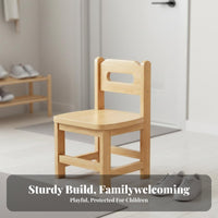 Nordic Design Small Wooden Stool Stable & Sturdy Small Shoe Changing Stool Versatile Solid Wood Footstool Compact for Adults, Homeowners, Children, Entryway, Bedroom, Bathroom, Kitchen