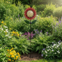 Outdoor Solar Garden Stake Lights Decorative Solar Flower Lights Energy-Efficient Garden Stake with Solar Flower Easy to Install for Patio