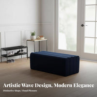 Playful Appearance bread slice piece Bench Creative Design Padded End-of-Bed Seat Multifunctional Long Stool Multi-Purpose for Homeowners, Home Decorators, Entryway, Cloakroom, Hallway, Living Room
