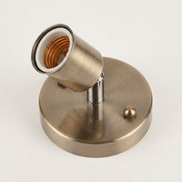 Light Fitting with Adjustable E27 Lamp Holder for Ceiling Pendant, Heat Resistant Aluminum Bulb Holder, 90-260V E27 Lamp Base, Bronze Finish